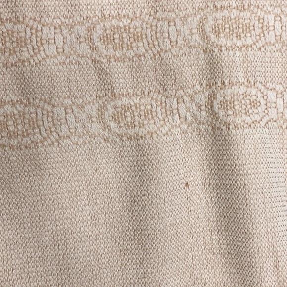 Churchill Handwoven Shawl Scarf tan knit fringe 63"x27" - Picture 9 of 10